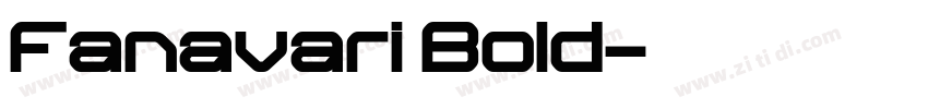 Fanavari Bold字体转换